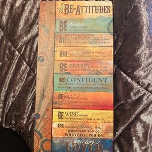 Teen Be-Attitudes Hanging Sign